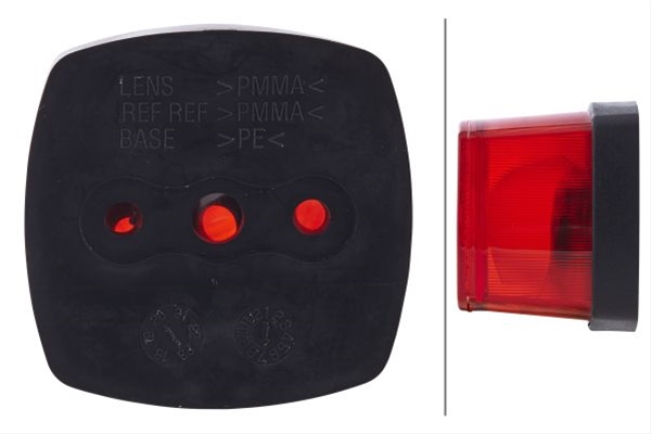  LAMPA POZITIE SPATE PATRATA CU LED CU CATADIOPTRU