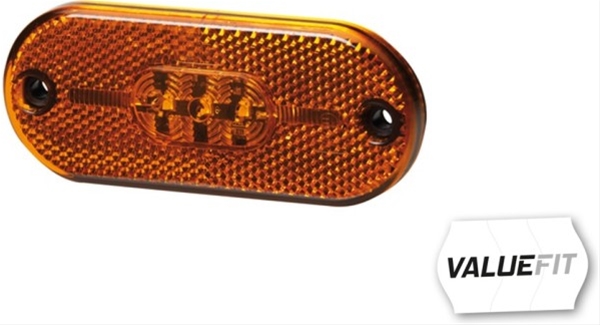  LAMPA DE MARCARE LATERALA OVALA CU LED, CU CATADIOPTRU 12 V