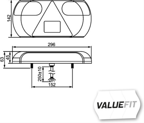  FD CSNBB LAMPA STOP DR CU LED, 12V