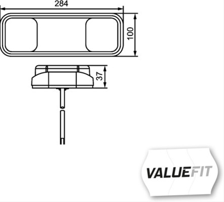  LAMPA STOP STG/DR CU LED