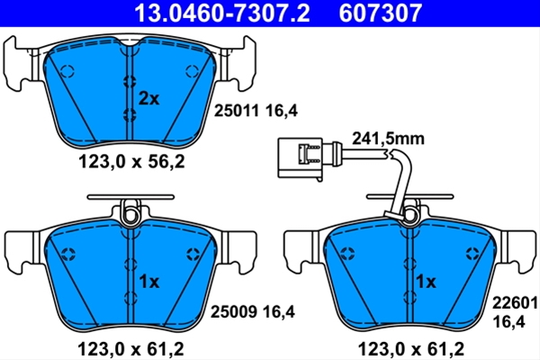 ATE 607307 607307 GARNITURA-O.E.