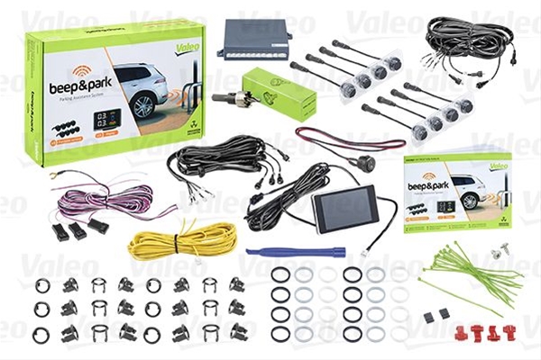  PARKTRONIC FATA/SPATE 8 SENZORI AVERTIZARE SONORA+DISPLAY LCD COMPATIBIL CARLIG