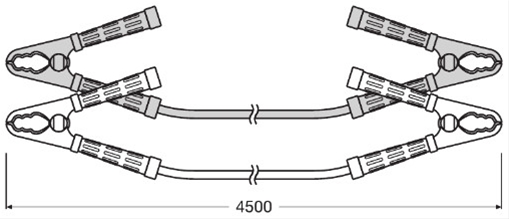  SFNBB SET CABLURI PORNIRE PROFESIONALE 900A LUNGIME 4.5M