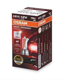  BEC H11 12V55W NIGHT BREAKER SILVER 100%