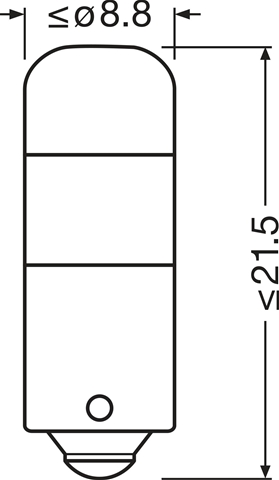  SET 2 BECURI LED 6000K TIP T4W