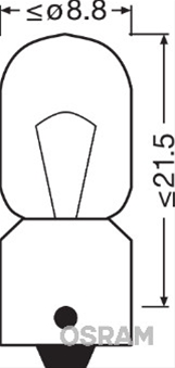  BEC 12V4W T4W ORIGINAL OSRAM (SE FACTUREAZA CATE 10)