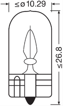  BEC 12V3W W3W ORIGINAL OSRAM (SE FACTUREAZA CATE 10)