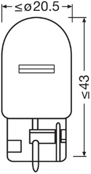  BEC 12V21W W21W ORIGINAL OSRAM (SE FACTUREAZA CATE 10)