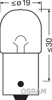  BEC 12V5W R5W SOCLU BA15S ORIGINAL OSRAM (SE FACTUREAZA CATE 10)