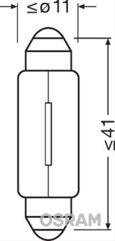  BEC SOFIT 12V5W L=41MM ORIGINAL OSRAM (SE FACTUREAZA CATE 10)