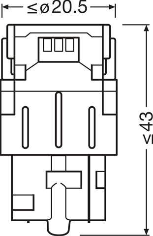  BLISTER 2 BECURI LED TIP W21W ALB