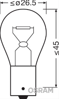  BEC GALBEN 12V21W PY21W ORIGINAL OSRAM (SE FACTUREAZA CATE 10)