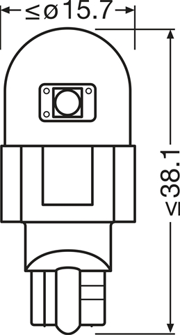  BLISTER 2 BECURI LED TIP W16W ALB