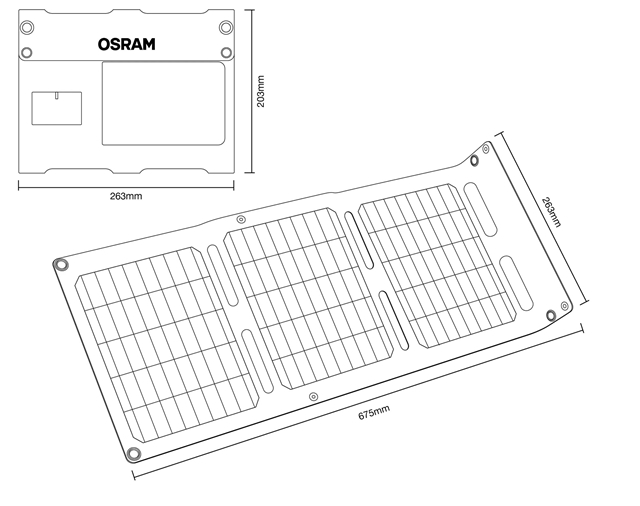 PANOU SOLAR PLIABIL 20W CU USB PTR INCARCAREA DISPOZITIVELOR ELECTRONICE MICI