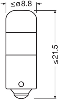  SET 2 BECURI LED 6000K TIP T4W