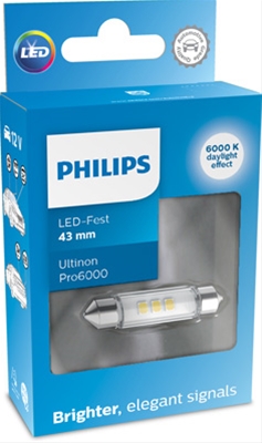  BEC LED 12V (ALB RECE 6000K) SOFIT 43MM ULTINON PRO6000