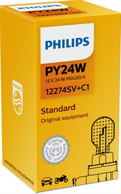  BEC12V24W PY24W ARGINTIU/GALBEN PACHET SIMPLU