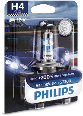  BLISTER 1 BEC H4 12V60/55W RACING VISION GT200 (+200%)