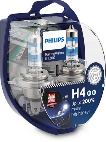  SET 2 BECURI H4 12V60/55W RACING VISION GT200 (+200%)