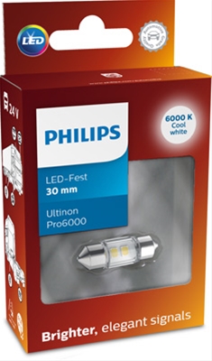  BEC LED 12V (ALB RECE 6000K) SOFIT 30MM ULTINON PRO6000