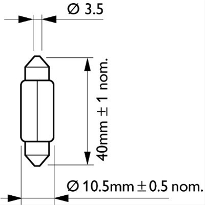  BEC 12V SOFIT 10,5X43 (SE FACTUREAZA CATE 10)