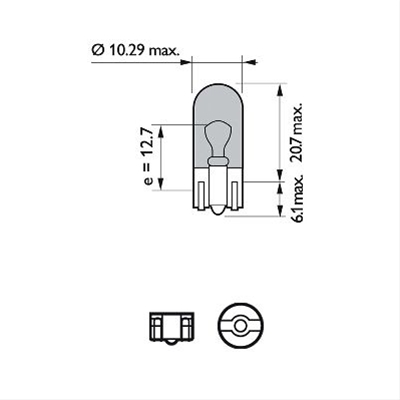  BLISTER 2 BECURI W5W 12V5W WHITE VISION ULTRA