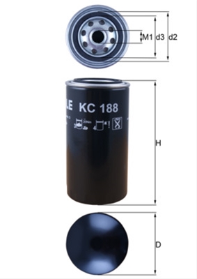 Filtre combustibil - Filtru combustibil MAHLE KC188