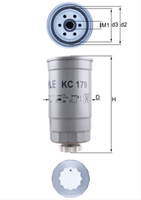 Filtre combustibil - Filtru combustibil MAHLE KC179