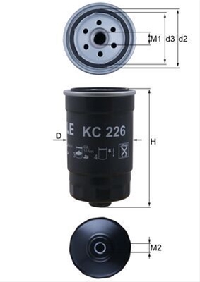 Filtre combustibil - Filtru combustibil MAHLE KC226
