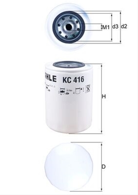 Filtre combustibil - Filtru combustibil MAHLE KC416