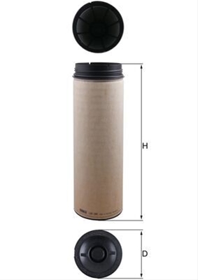 Filtre aer - Filtru aer secundar MAHLE LXS394