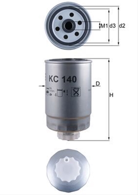 Filtre combustibil - Filtru combustibil MAHLE KC140