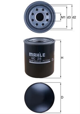Filtre hidraulice - Filtru hidraulic MAHLE HC28