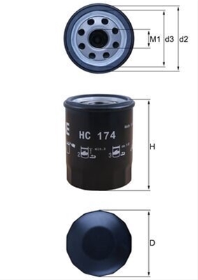Filtre hidraulice - Filtru hidraulic MAHLE HC174
