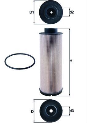 Filtre combustibil - Filtru combustibil MAHLE KX73/1D